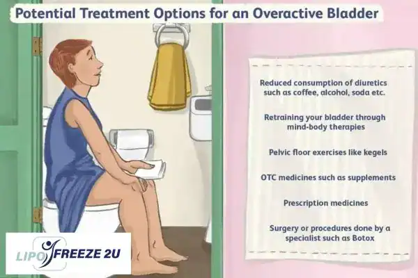 image of woman on toilet because of an overactive bladder Wakefield